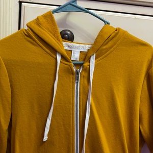 Burnt Orange Forever 21 Women’s Zip down sweater.